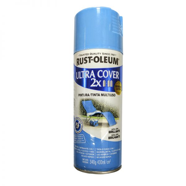 Pintura En Aerosol Rust-Oleum Azul Spa.