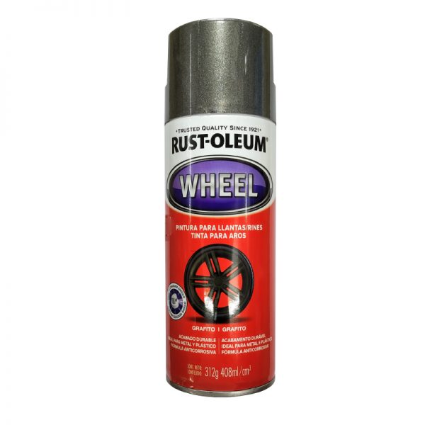 Pintura En Aerosol Rust-Oleum Para Llantas Gris Grafito.