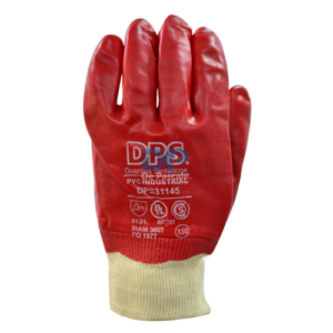 Guante PVC Rojo puño elastizado